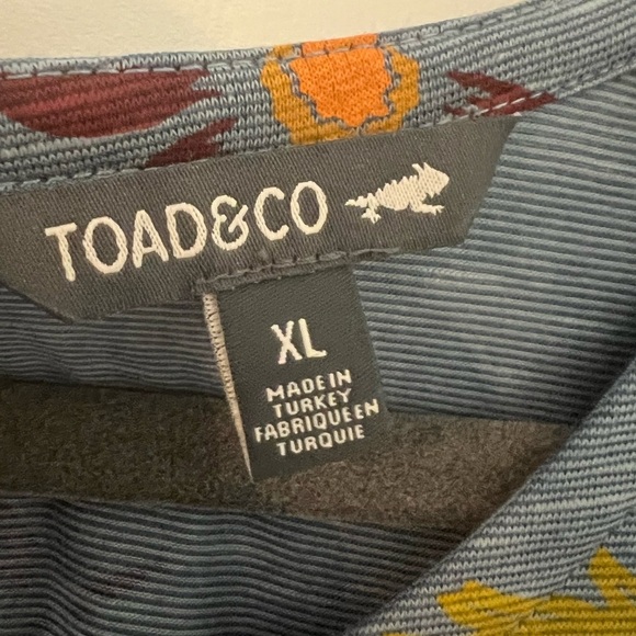 Toad&Co Blue Floral Midi Dress size 1X (M100) - Picture 3 of 12